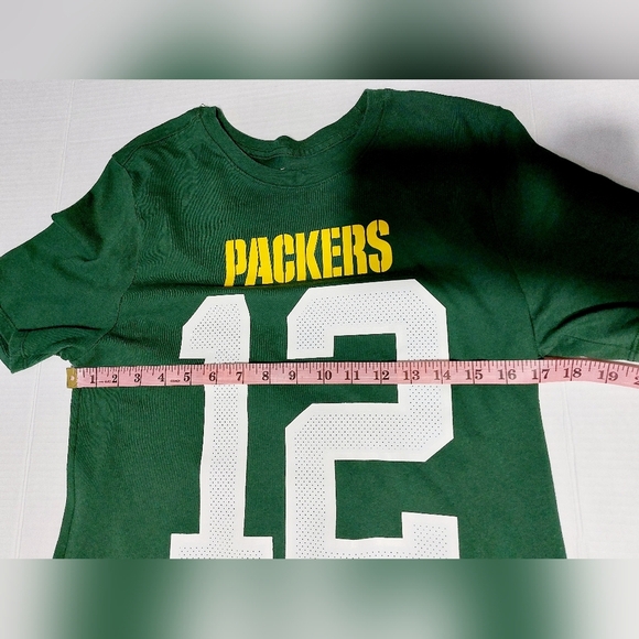 ⭐️5/$25 Green Bay Packers Dri Fit Nike Tee Shirt Med Athletic Green #12 Rogers - Picture 4 of 5